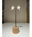 Pendientes Estrellita. Bisuteria. Color: beige, blanco | Bambalinas Closet