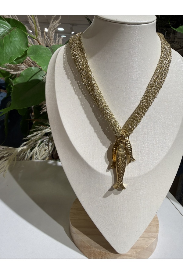 Collar Peces Dorados. Bisuteria.  | Bambalinas Closet