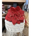 Bolso Flor. Bolsos. Color: marfil, negro, rojo | Bambalinas Closet