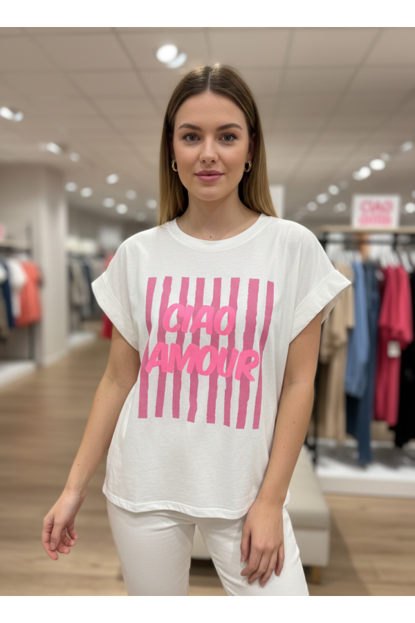 Camiseta Ciao Amour. Camisetas.  | Bambalinas Closet