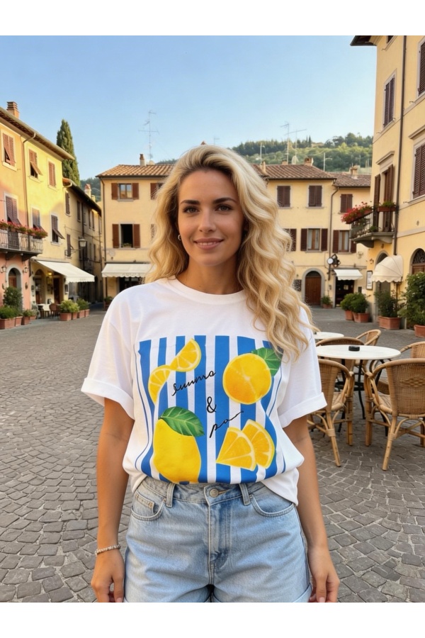 Camiseta Limones. Camisetas.  | Bambalinas Closet