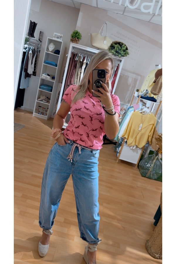 Jeans Cordon Rosa. Pantalones / Shorts. Tallas: m, l, s | Bambalinas Closet