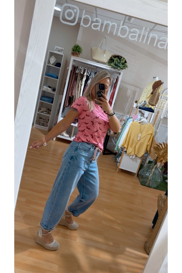 Jeans Cordon Rosa. Pantalones / Shorts. Tallas: m, l, s | Bambalinas Closet