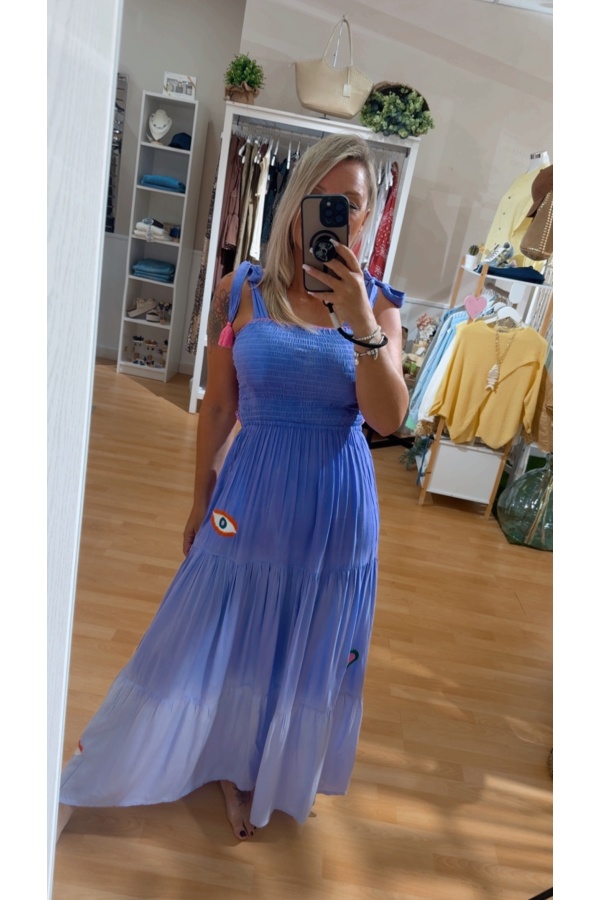 Vestido Buzios. Vestidos. Color: morado; Tallas: talla unica | Bambalinas Closet