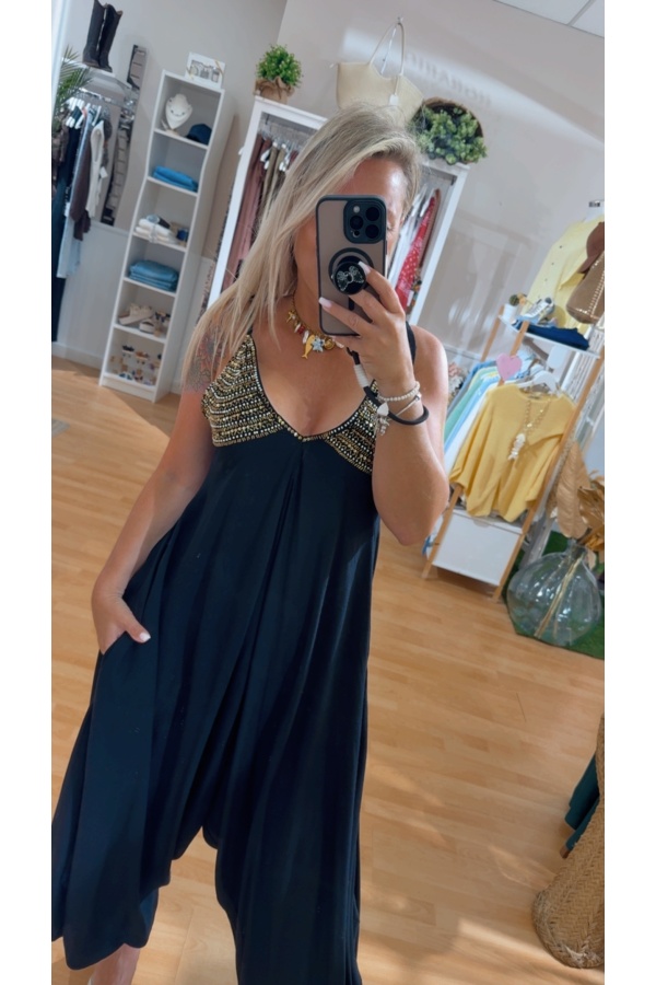 Mono Aciron. Monos / Conjuntos. Color: blanco, beige, negro; Tallas: talla unica