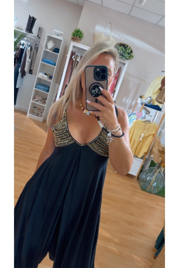 Mono Aciron. Monos / Conjuntos. Color: blanco, beige, negro; Tallas: talla unica