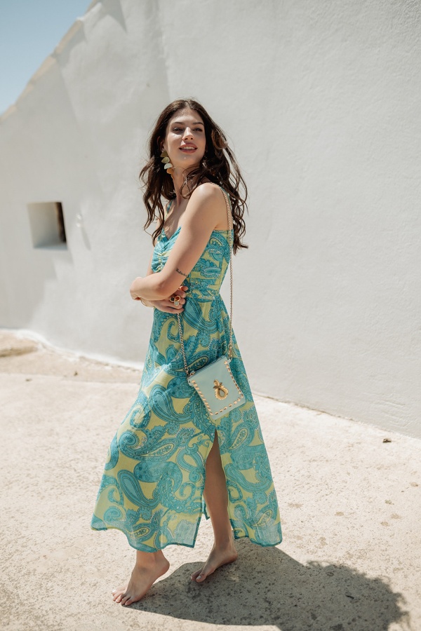 Bandolera Joya Aqua. Inicio.  | Bambalinas Closet