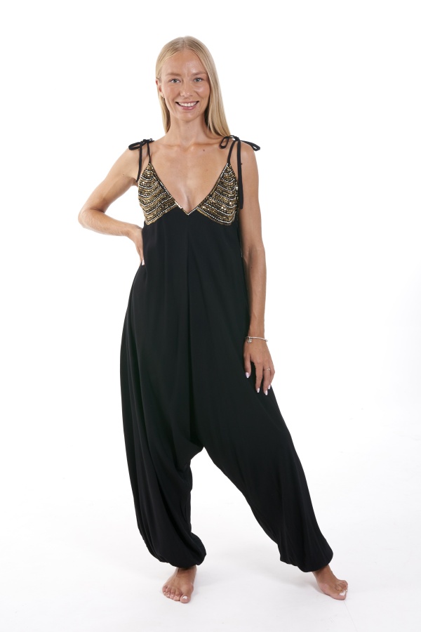 Mono Aciron. Monos / Conjuntos. Color: blanco, beige, negro; Tallas: talla unica