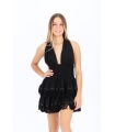 Vestido Orisha. Vestidos. Color: marron chocolate, beige, negro; Tallas: talla
