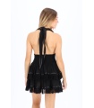 Vestido Orisha. Vestidos. Color: marron chocolate, beige, negro; Tallas: talla