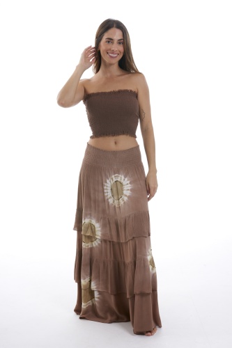 Falda Lalan. Faldas / Shorts/Pants. Tallas: talla unica; Color: marron chocolate