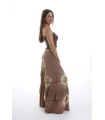 Falda Lalan. Faldas / Shorts/Pants. Tallas: talla unica; Color: marron chocolate
