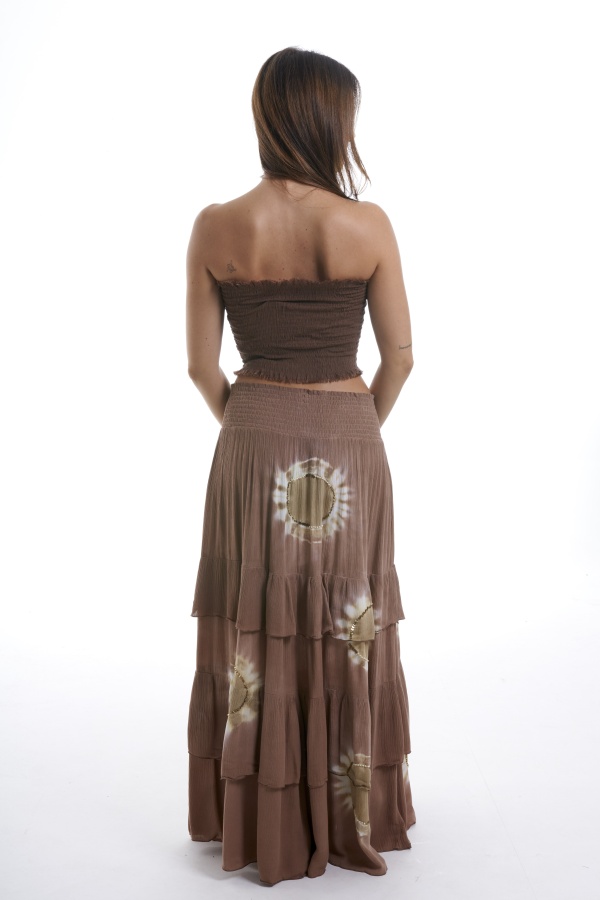 Falda Lalan. Faldas / Shorts/Pants. Tallas: talla unica; Color: marron chocolate