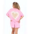Camisa Cireya. Tops / Blusones. Color: turquesa, rosa; Tallas: talla unica |