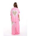 Camisa Cireya. Tops / Blusones. Color: turquesa, rosa; Tallas: talla unica |