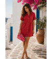 Vestido Denim Rojo. Inicio.  | Bambalinas Closet