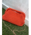 Bolso Tejido Primavera. Bolsos. Color: azul pastel, naranja | Bambalinas Closet