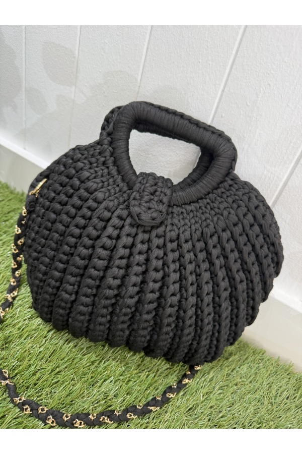 Bolso Tejido Crochet. Bolsos. Color: crudo, negro, beige, azul pastel, verde |