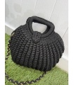 Bolso Tejido Crochet. Bolsos. Color: crudo, negro, beige, azul pastel, verde |
