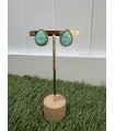 Pendientes Gota Turquesa. Bisuteria.  | Bambalinas Closet