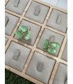 Anillo Triple Verde. Bisuteria.  | Bambalinas Closet