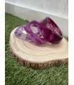 Pulseras Triple Moradas. Bisuteria.  | Bambalinas Closet