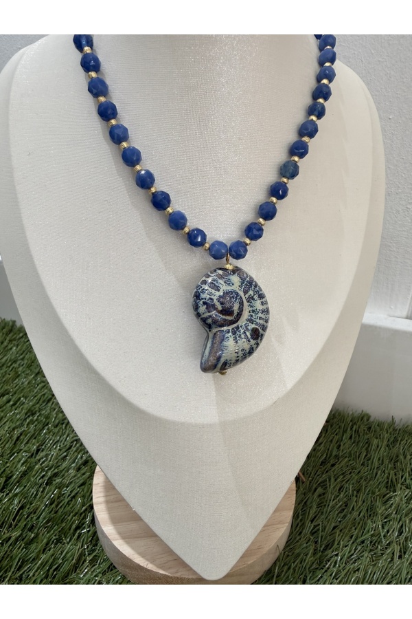 Collar Caracola Oceanica. Bisuteria.  | Bambalinas Closet