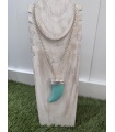 Collar Maxi Cuerno Plata. Bisuteria.  | Bambalinas Closet