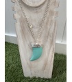 Collar Maxi Cuerno Plata. Bisuteria.  | Bambalinas Closet