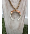 Colgante Media Luna Piedras. Bisuteria.  | Bambalinas Closet
