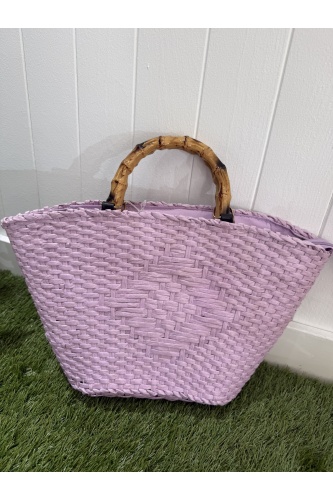 Bolso Rafia Lila. Bolsos.  | Bambalinas Closet
