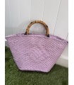 Bolso Rafia Lila. Bolsos.  | Bambalinas Closet