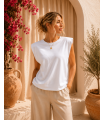 Camiseta Estrellita. Inicio. Color: blanco, rosa; Tallas: s/m, m/l | Bambalinas