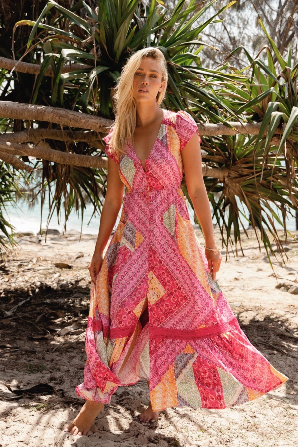 Vestido Viva Bonita largo. vestidos largos. Tallas: s, m, l, xs | Bambalinas