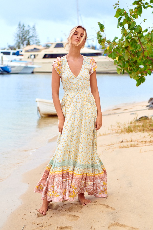 Vestido Maisha. vestidos largos. Tallas: s, m, l, xs | Bambalinas Closet