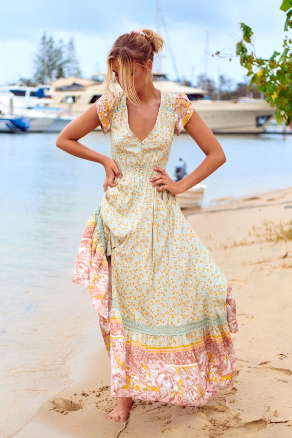 Vestido Maisha. vestidos largos. Tallas: s, m, l, xs | Bambalinas Closet