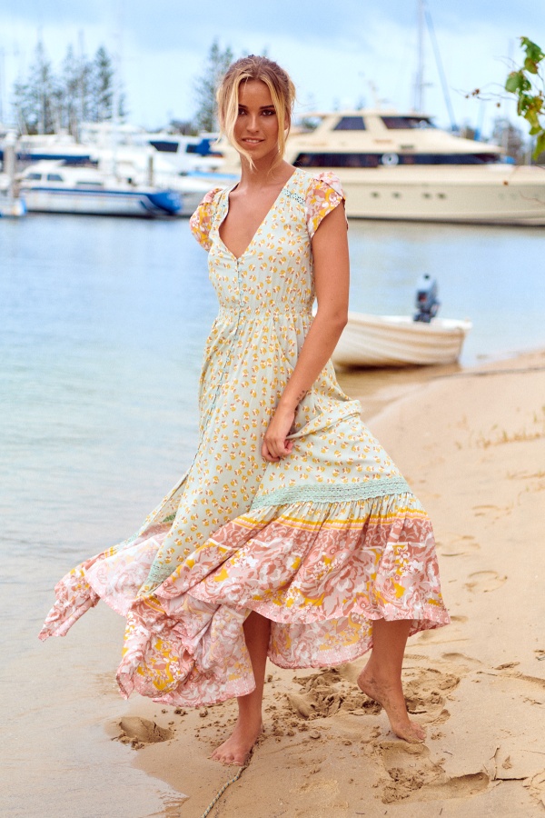 Vestido Maisha. vestidos largos. Tallas: s, m, l, xs | Bambalinas Closet