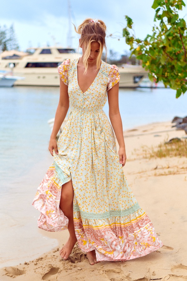 Vestido Maisha. vestidos largos. Tallas: s, m, l, xs | Bambalinas Closet