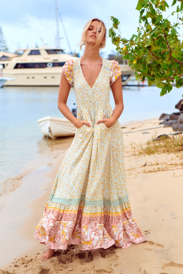 Vestido Maisha. vestidos largos. Tallas: s, m, l, xs | Bambalinas Closet