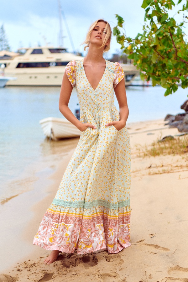 Vestido Maisha. vestidos largos. Tallas: s, m, l, xs | Bambalinas Closet