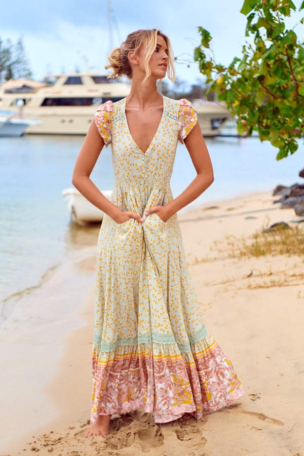 Vestido Maisha. vestidos largos. Tallas: s, m, l, xs | Bambalinas Closet