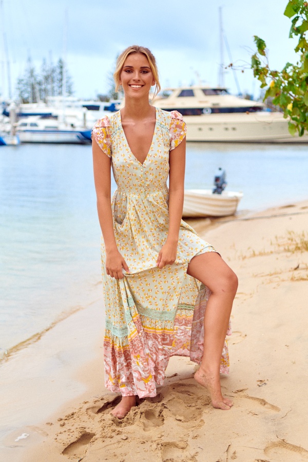 Vestido Maisha. vestidos largos. Tallas: s, m, l, xs | Bambalinas Closet