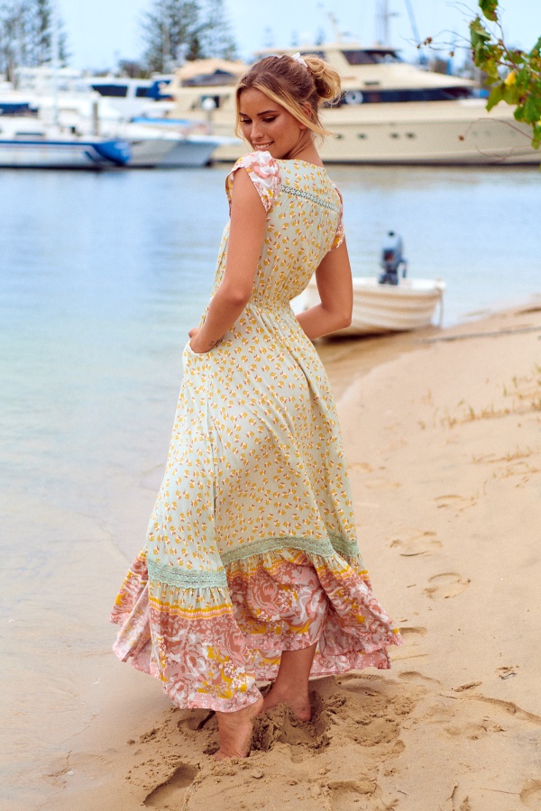 Vestido Maisha. vestidos largos. Tallas: s, m, l, xs | Bambalinas Closet