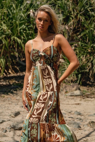 Vestido Cacao. vestidos largos. Tallas: s, m, l, xs | Bambalinas Closet