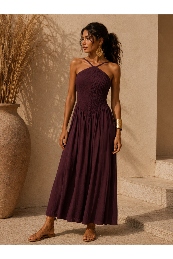 Vestido Maggie. Vestidos. Color: marfil, granate, negro; Tallas: talla unica |