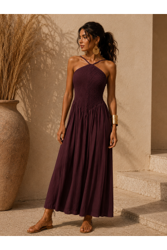 Vestido Maggie. Vestidos. Color: marfil, granate, negro; Tallas: talla unica |