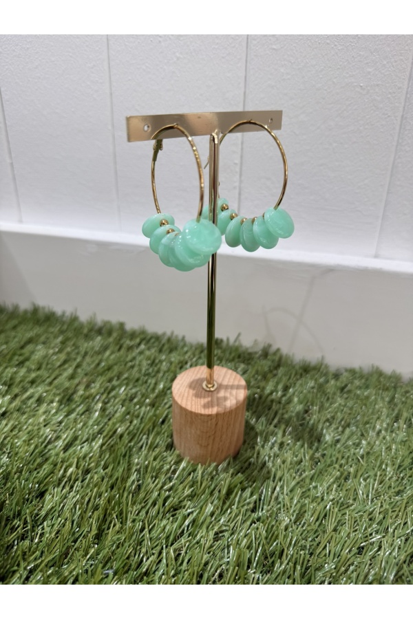 Pendientes Tenerife Turquesa. Bisuteria.  | Bambalinas Closet