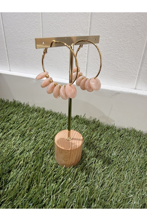 Pendientes Tenerife Rosa. Bisuteria.  | Bambalinas Closet