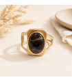 Brazalete Roma. Bisuteria. Color: marron chocolate, marfil | Bambalinas Closet