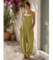 Mono Lino. Monos / Conjuntos. Color: pistacho, turquesa; Tallas: talla unica |